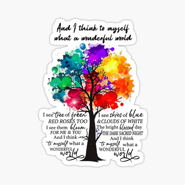 Item preview, And I Think To Myself What A Wonderful World designed and sold by EatonWiggins.