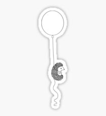 Hedgehog and Balloon Sticker
