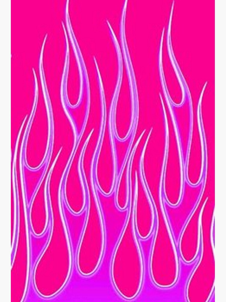 Lámina rígida «fuego rosa y lila» de aesthetic--art | Redbubble