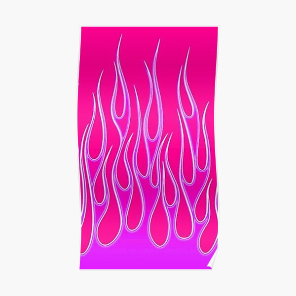 pink and lilac fire Poster