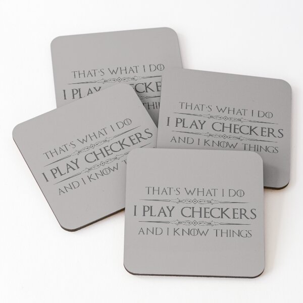 Item preview, Checkers Player Gifts - I Play Checkers & I Know Things Funny Gift Ideas for Checker Players & Lovers designed and sold by merkraht.