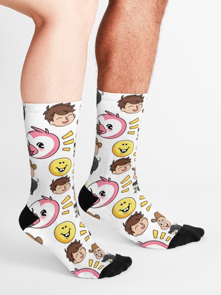 Flamingo Albertsstuff Sticker Set Socks By Alberttorres Redbubble - roblox striped socks