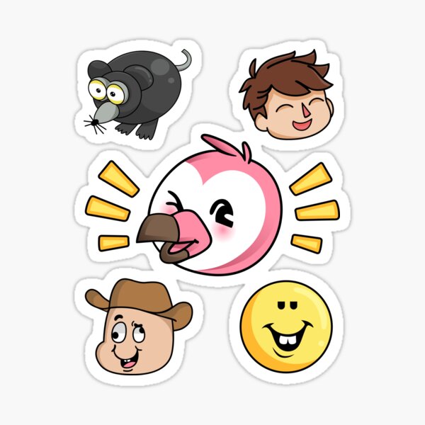 Flamingo Roblox Stickers Redbubble - roblox character alex inquisitormaster sticker