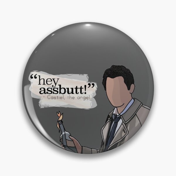 Item preview, "Hey assbutt!" - Castiel designed and sold by Qistina Iskandar.