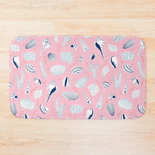 Item preview, Shells on pink background designed and sold by stolenpencil.