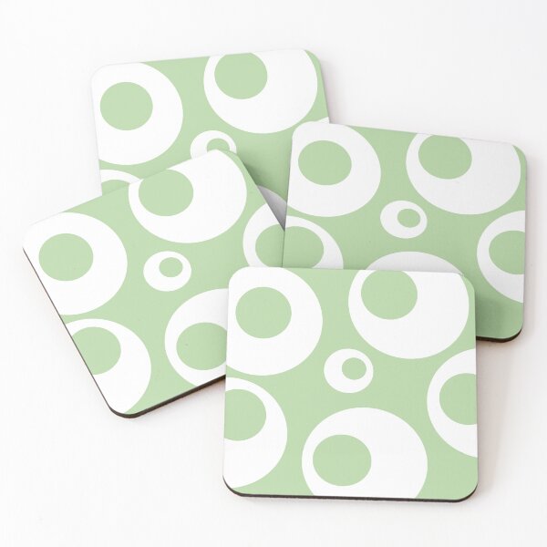 Item preview, Green and white circles  designed and sold by HTPOP.