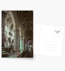 Baptistry font and south aisle Exeter Cathedral 19810114 0005 Postcards
