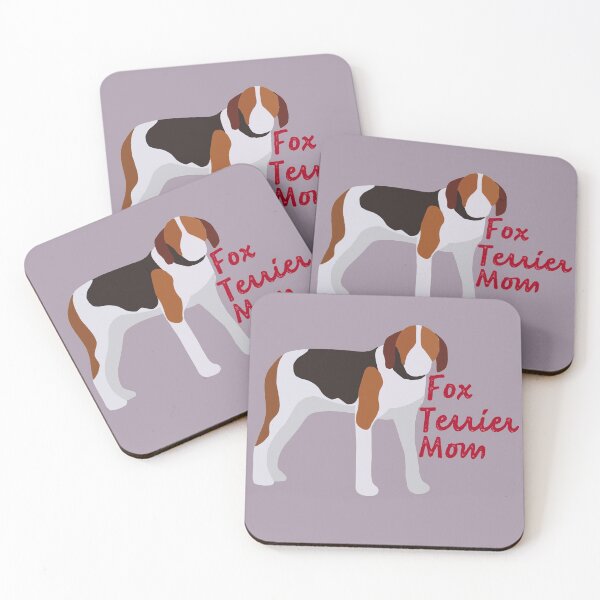 Item preview, Fox Terrier Mom vector portrait colorblocked designed and sold by Sarahgranchelli.