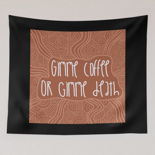Item preview, Gimme Coffee or Gimme Death / Cute Coffee Dates designed and sold by Nathalie Aynié.