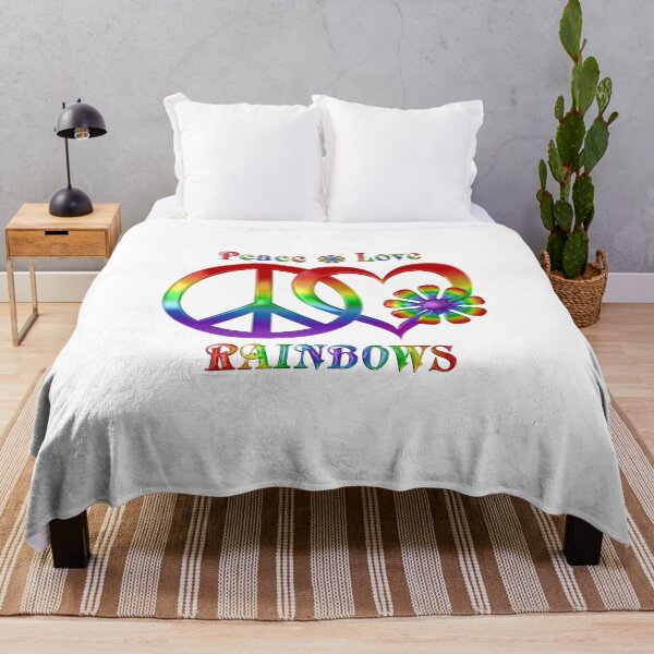 Item preview, Peace Love Rainbows designed and sold by CoolDoodles.