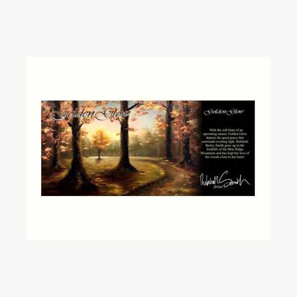 Golden Glow by Rebekah Smith Art Print