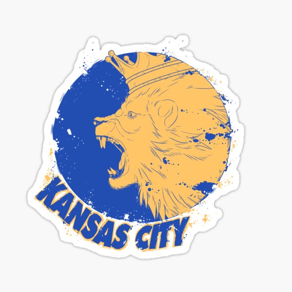 Kansas City Crowned Lion Sticker