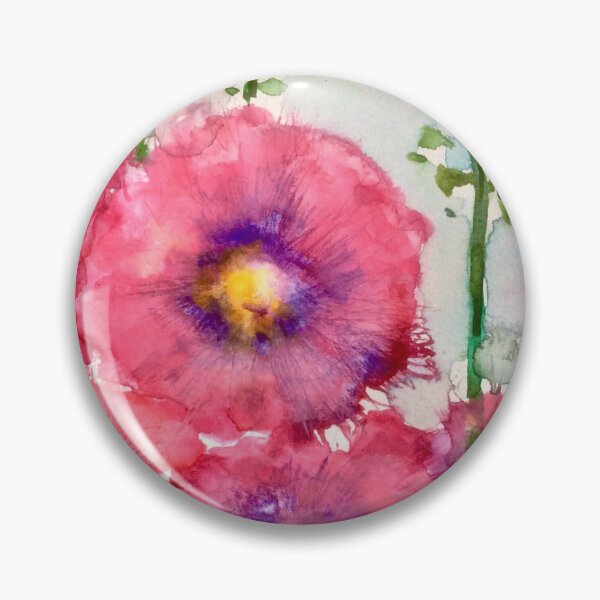 Item preview, Hollyhocks Abstraction  designed and sold by Angela Haig-Harrison.