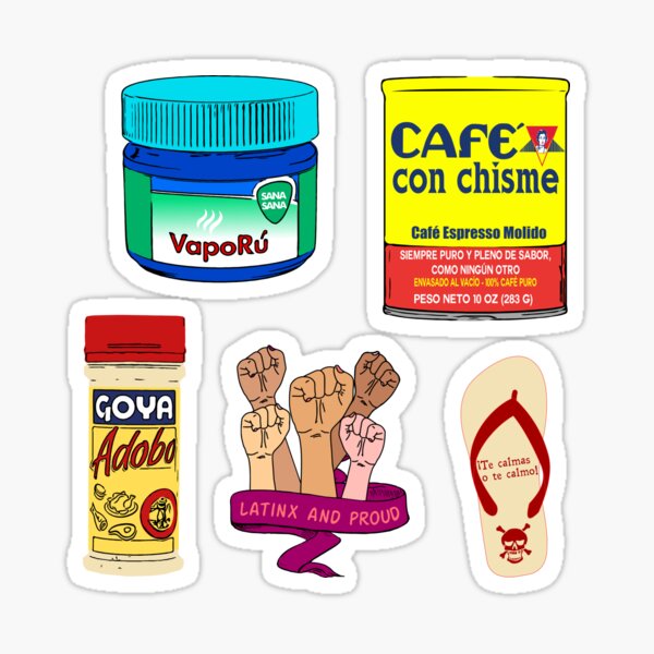 Item preview, LATINX STICKERS BUNDLE PACK designed and sold by Priscimissy.