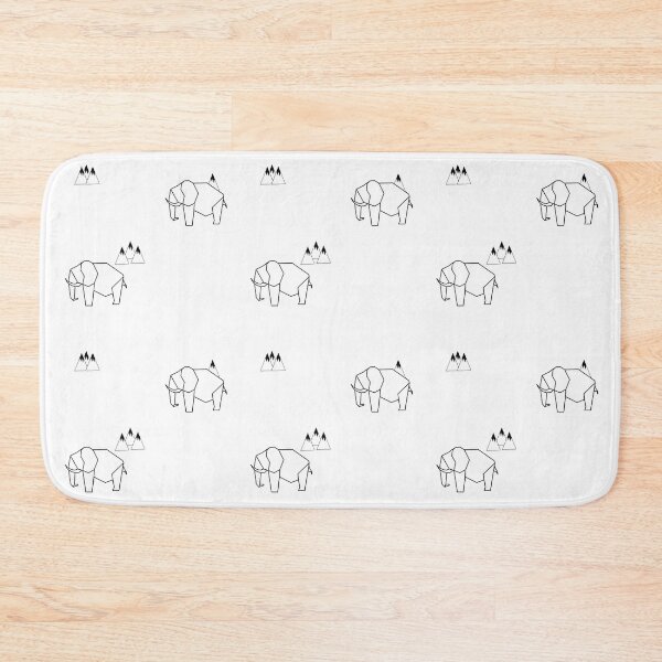 Item preview, Origami Elephant Pattern White / Black designed and sold by Give Me that Pencil.