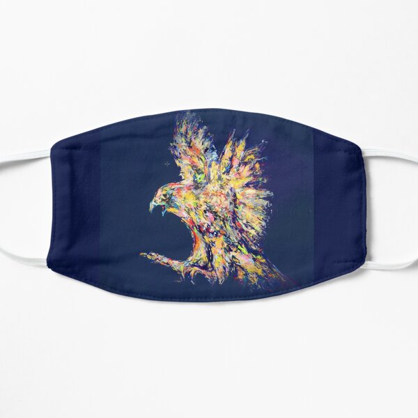 Falke auf Nachtblau Maske