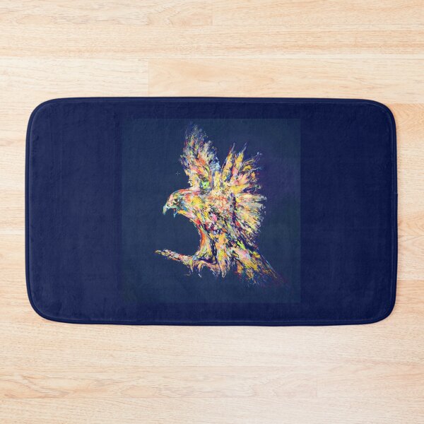 Item preview, Hawk on midnight blue designed and sold by Nicole Leidenfrost.
