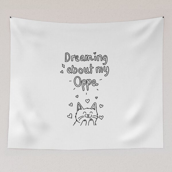Item preview, Dreaming about my Oppa -  line art version designed and sold by ChopstickNoodle.
