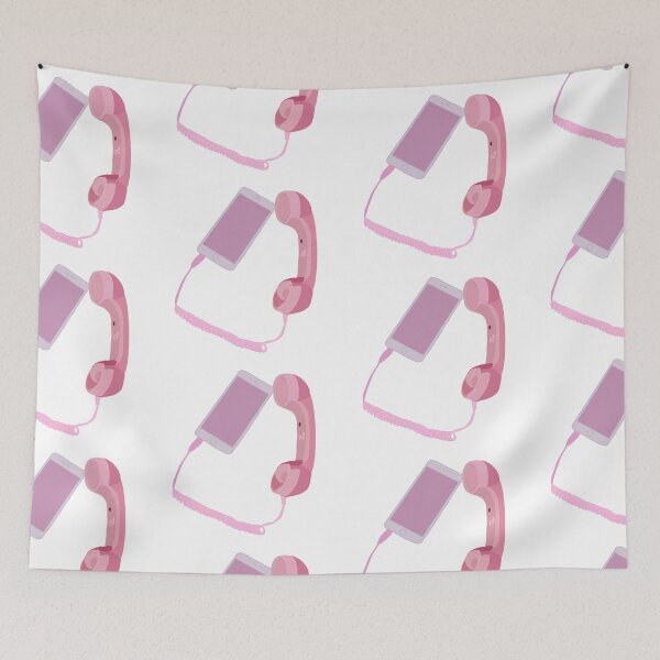 Item preview, aesthetic pink phone  designed and sold by Annika Koster.
