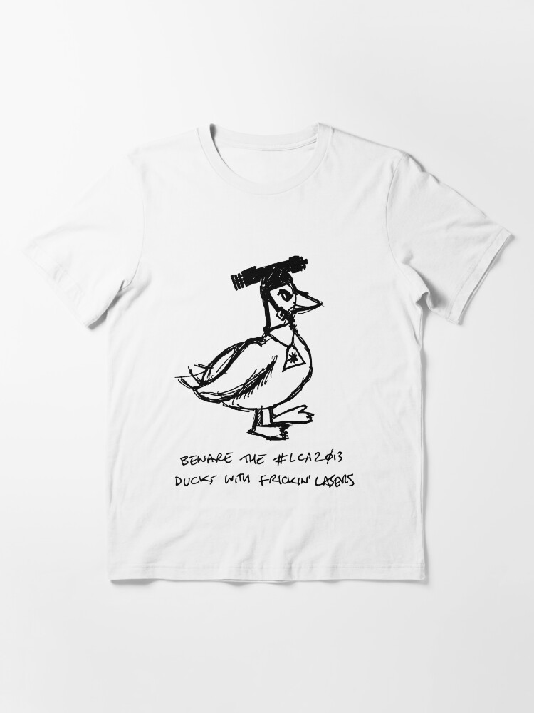 Alternate view of Beware the #lca2013 Ducks With Frickin' Lasers Essential T-Shirt