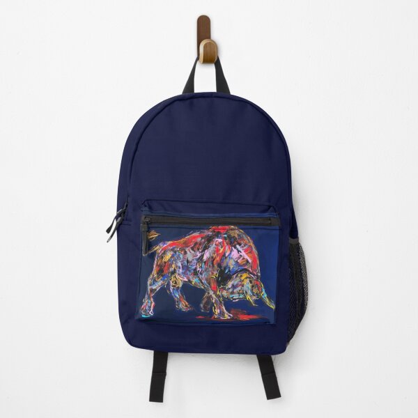 Item preview, A bull for the financial market, blue designed and sold by Nicole Leidenfrost.
