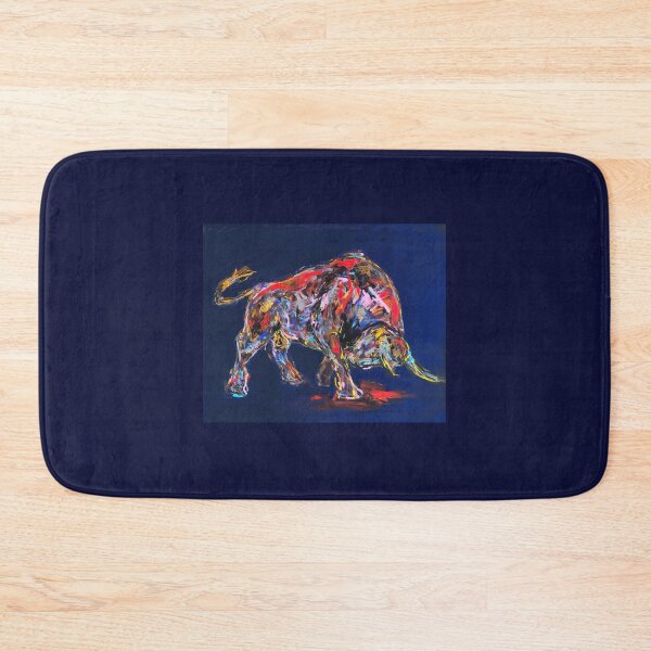 Item preview, A bull for the financial market, blue designed and sold by Nicole Leidenfrost.