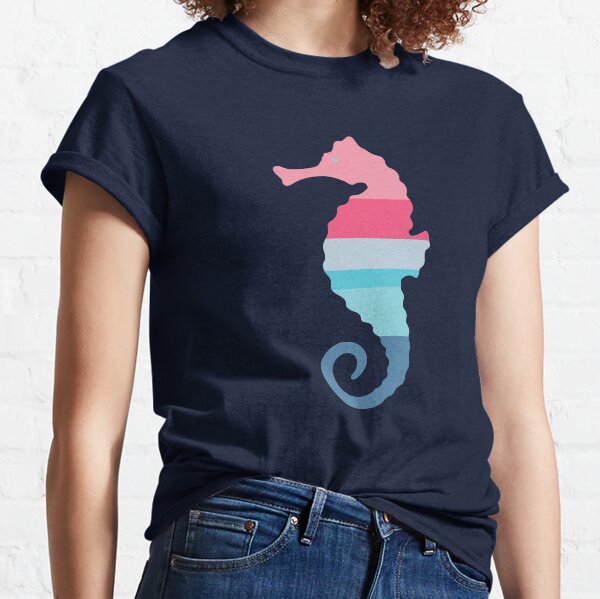 Item preview, Seahorse Showing Stripes designed and sold by SharksOnShore.