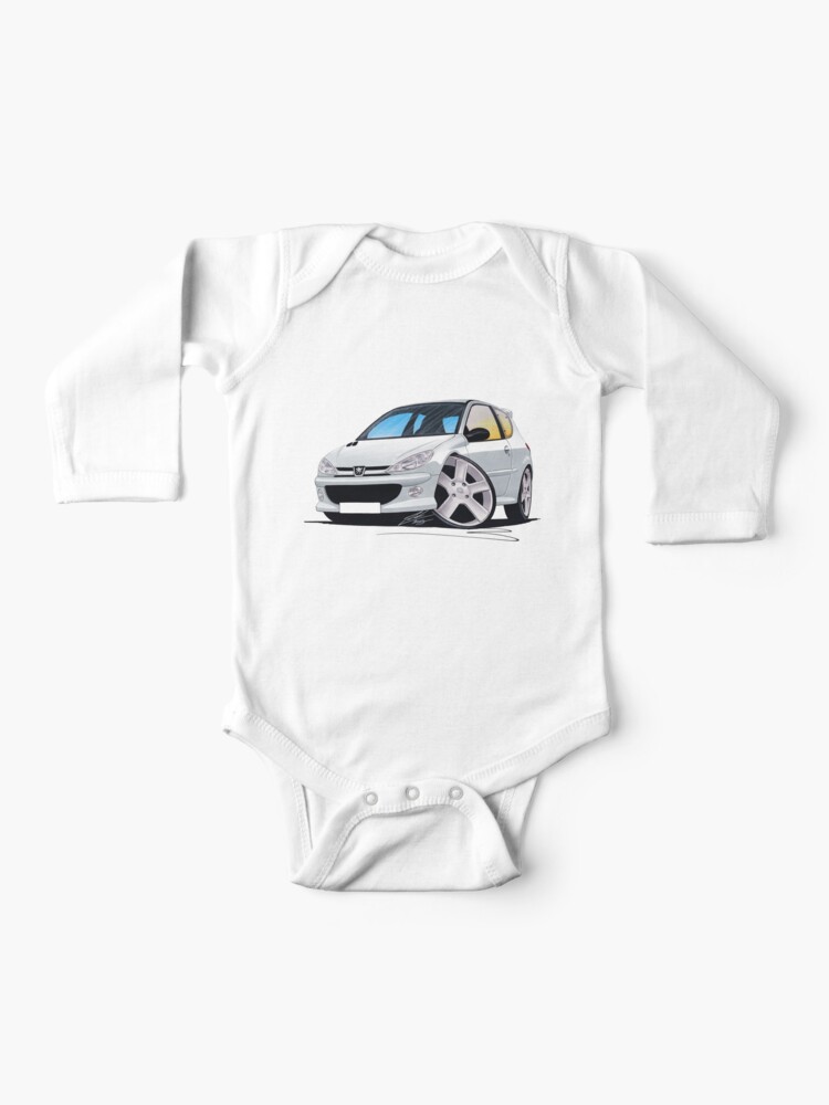 Peugeot 6 Gti Silver Baby One Piece By Yeomanscarart Redbubble