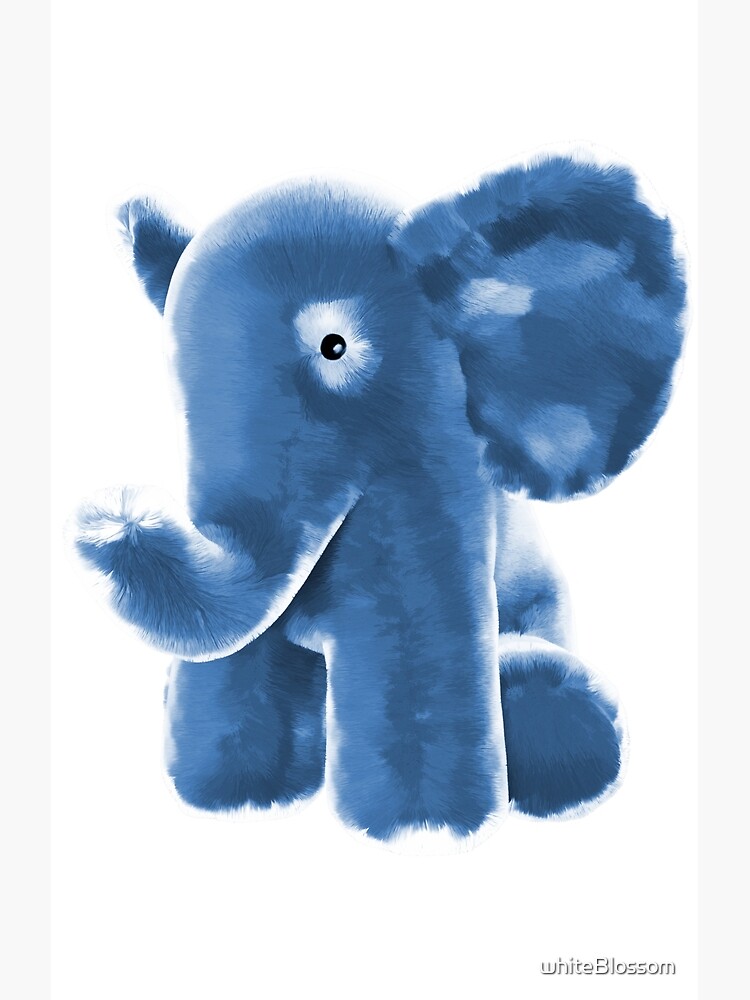 blue stuffed elephant