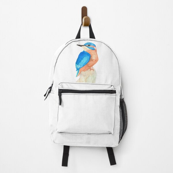 Item preview, A kingfisher on a tree stump, white designed and sold by Sonderblume.