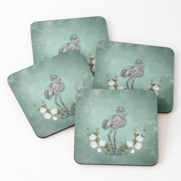 Item preview, Wonderful elegant flamingo with flowers designed and sold by nicky2342.