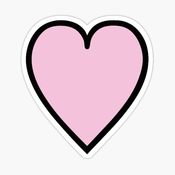 Strawberry Pink Heart Pattern Sticker for Sale by CyrelleLana