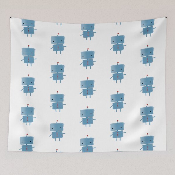 Item preview, Little Blue Robot designed and sold by pinksyd.