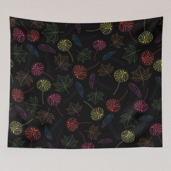 Item preview, Mushroom gleam garden designed and sold by The Pattern Mill.