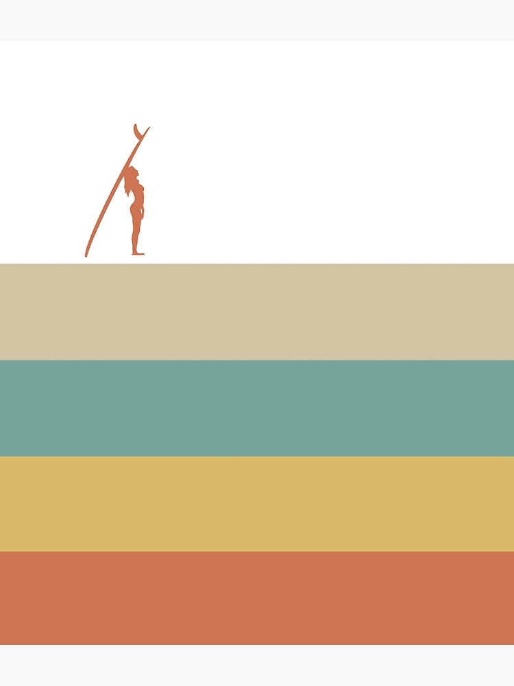 Retro Surfer Girl Wave by FoodinaCan