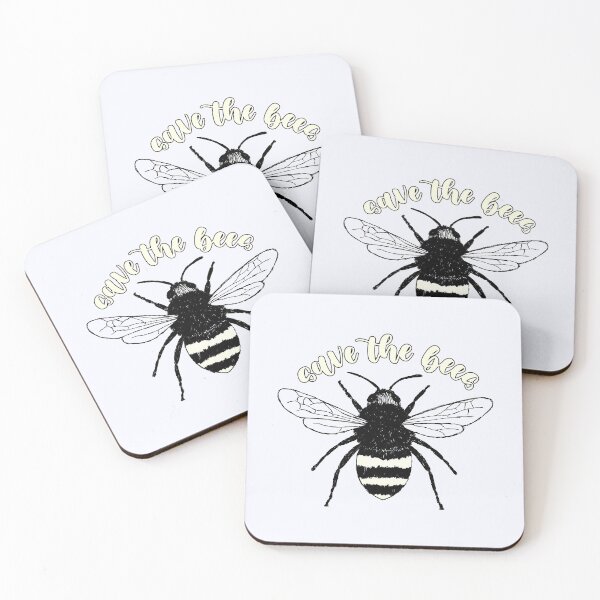 Item preview, Hand Drawn Save The Bees Sticker designed and sold by kayleeoconnor.