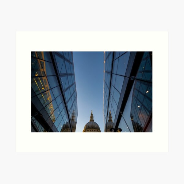 Reflecting reflection of St Pauls Art Print