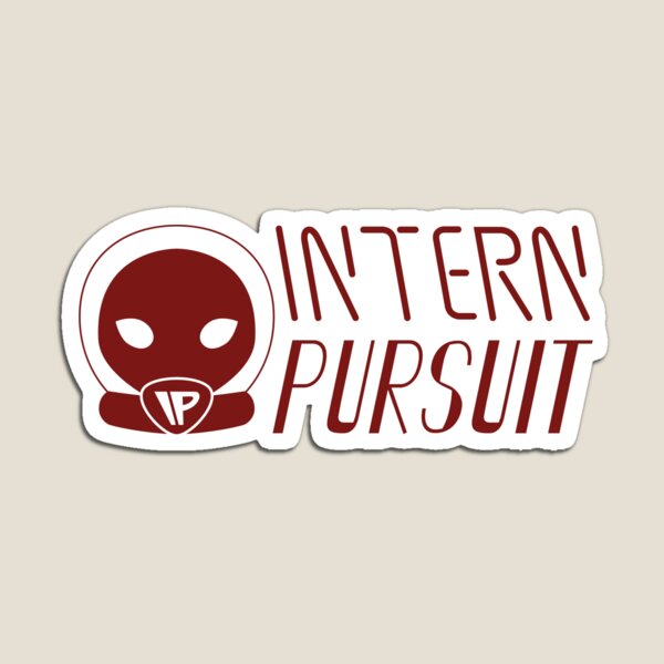 Intern Pursuit Vertical Stacked Logo Magnet