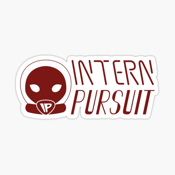 Intern Pursuit Vertical Stacked Logo Sticker