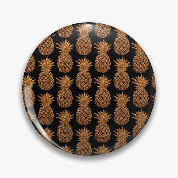 Item preview, Golden Pineapple Pattern (Black) designed and sold by mydoodlesateme.