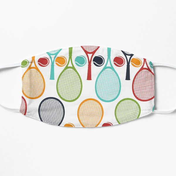 Fun Tennis Love Gift Tennis Racket and Tennis Ball Design for Tennis Players, Tennis Teams, and Tennis Captain Mask