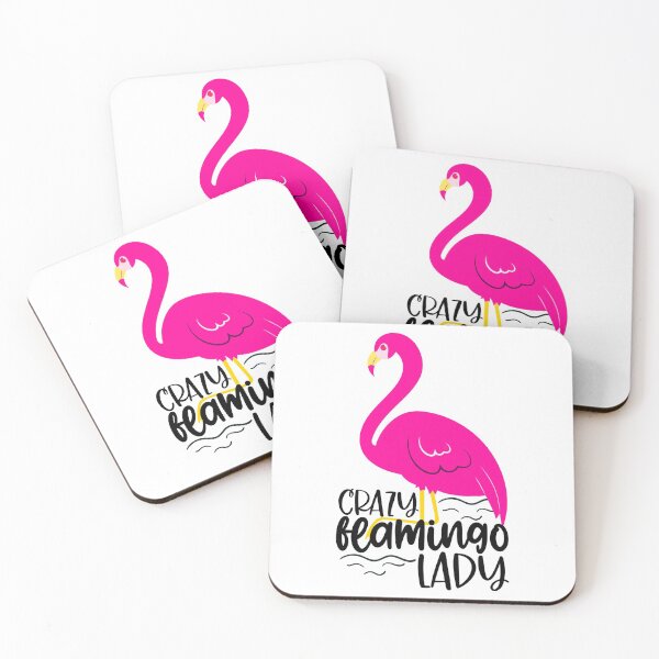 Item preview, Crazy Flamingo Lady designed and sold by purpleblobart.