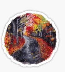 autumn path nature circle Sticker