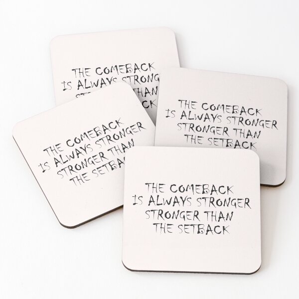 Item preview, The Comeback Is Always Stronger Than The Setback motivational ,  Shirts With Quotes , funny  Shirts With Sayings designed and sold by Soukainadesign.
