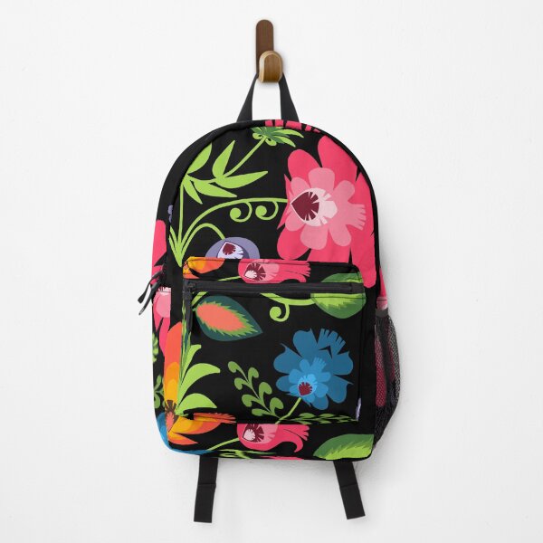 Item preview, Polish Folk Flowers on Black designed and sold by Bethany Gustafson.