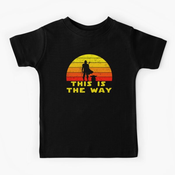 mando retro this is the way and the baby vintage Kids T-Shirt