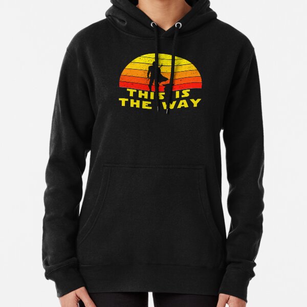 mando retro this is the way and the baby vintage Pullover Hoodie