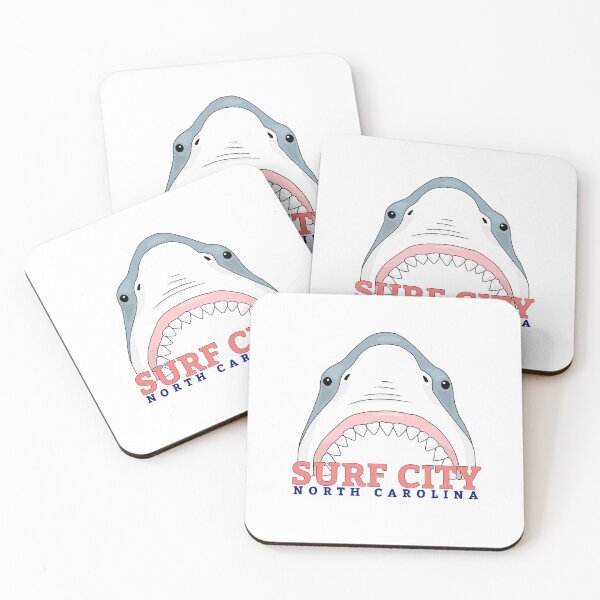 Item preview, surf city shark head designed and sold by cool stickerz.