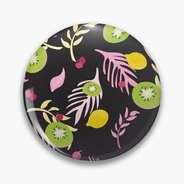 Item preview, Kiwi fruit and cherries pattern designed and sold by SweetCoolVibes.