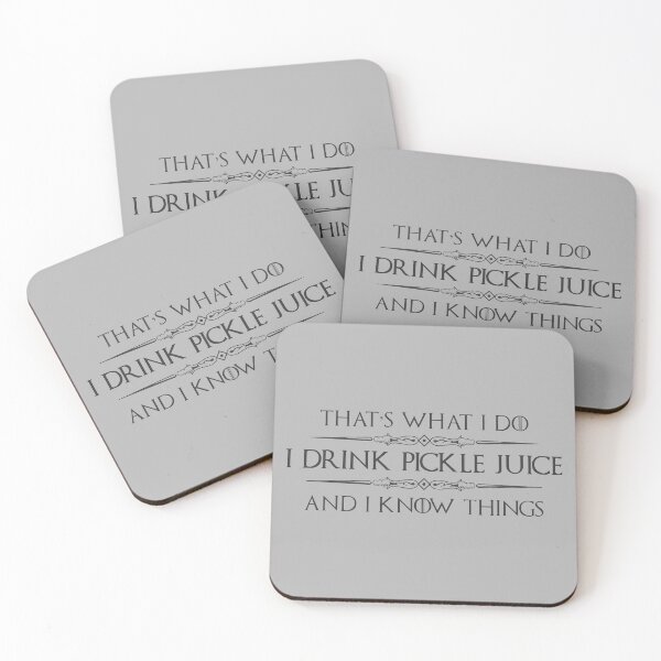 Item preview, Pickle Juice Drinker Gifts - I Drink Pickle Juice & I Know Things Funny Gift Ideas for Dill Pickle Juice Drinkers & Lovers designed and sold by merkraht.